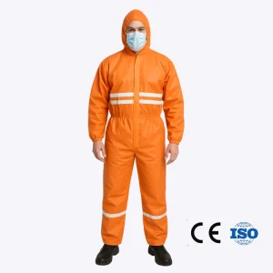 Polypropylene Disposable Coveralls with Reflective Tape