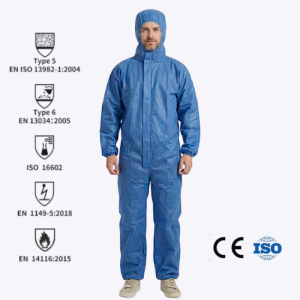 SMS Type 56 Flame Resistant Disposable Coveralls wholesale