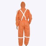 coverall disposable with reflective tape