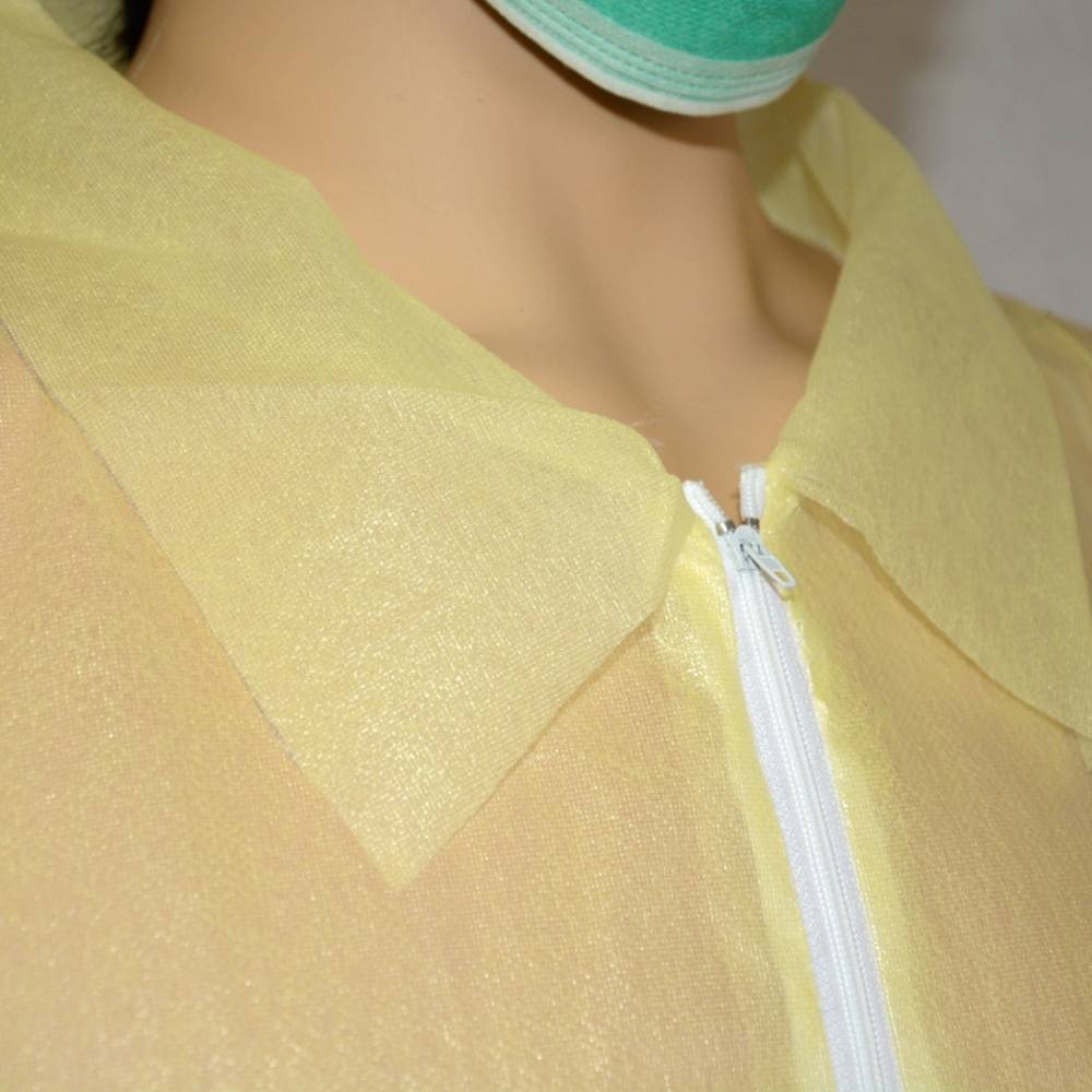 single collar disposable protective suit