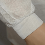 Knitted cuffs disposable white lab coats