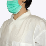 Microporous Lab Coat with single collar