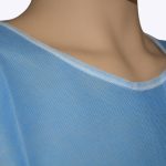 details of SMS Blue Disposable Scrub Suit For Hospital