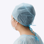 disposable surgical caps with tie on