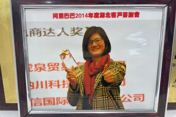 Award the best quality of supplier by alibaba