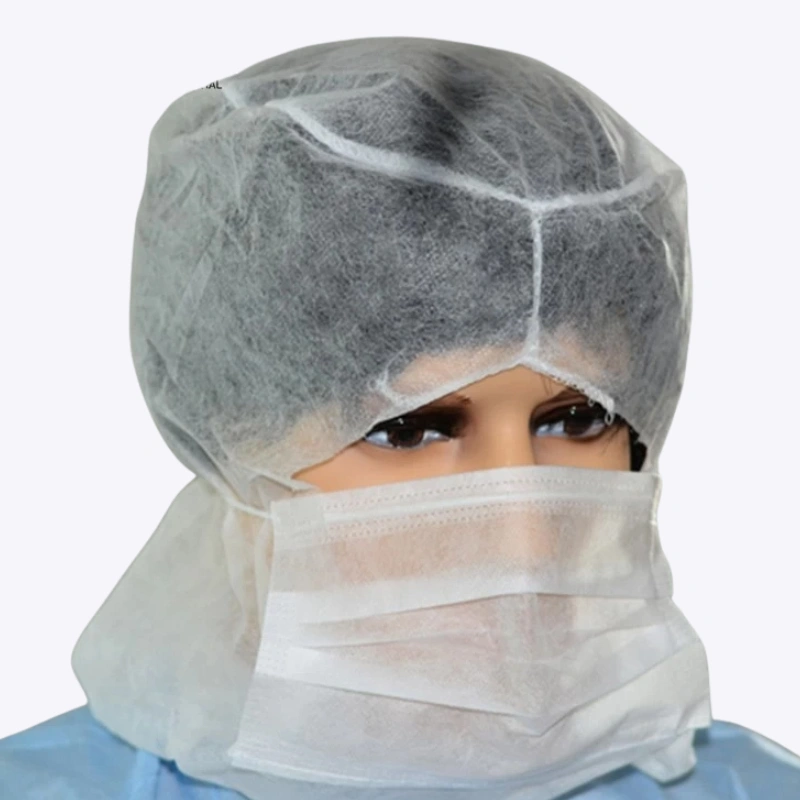 Disposable space cap with face mask wholesale