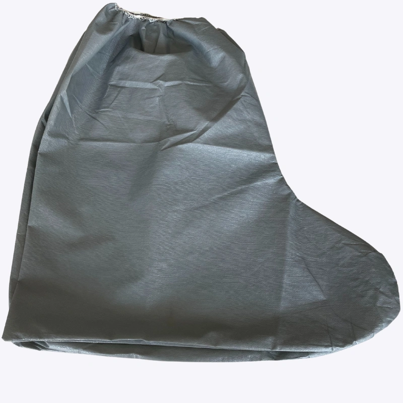 Grey non-slip Disposable boot covers