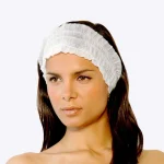 disposable facial headband with elastic