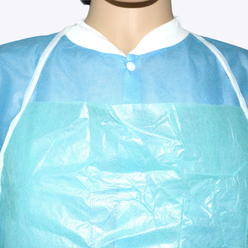 blue disposable nonwoven apron wholesale