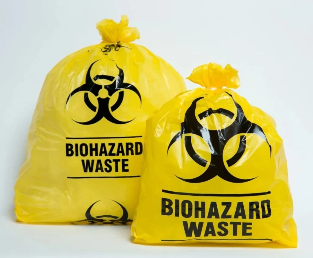 high quality medical trash bag biohazard bag