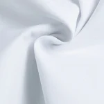 polyester cotton blended fabric white lab coat long sleeves