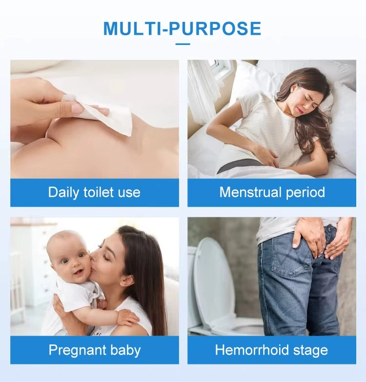 Application of Disposable toilet wipes