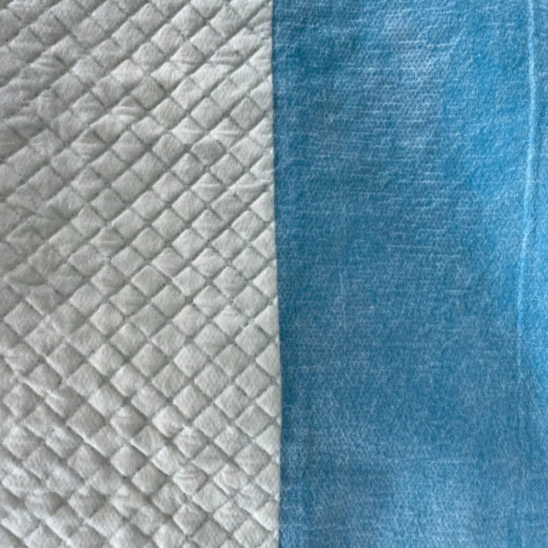 blue disposable hospital bed pads for incontinence