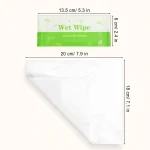 size of individual hand sanitizer wipes
