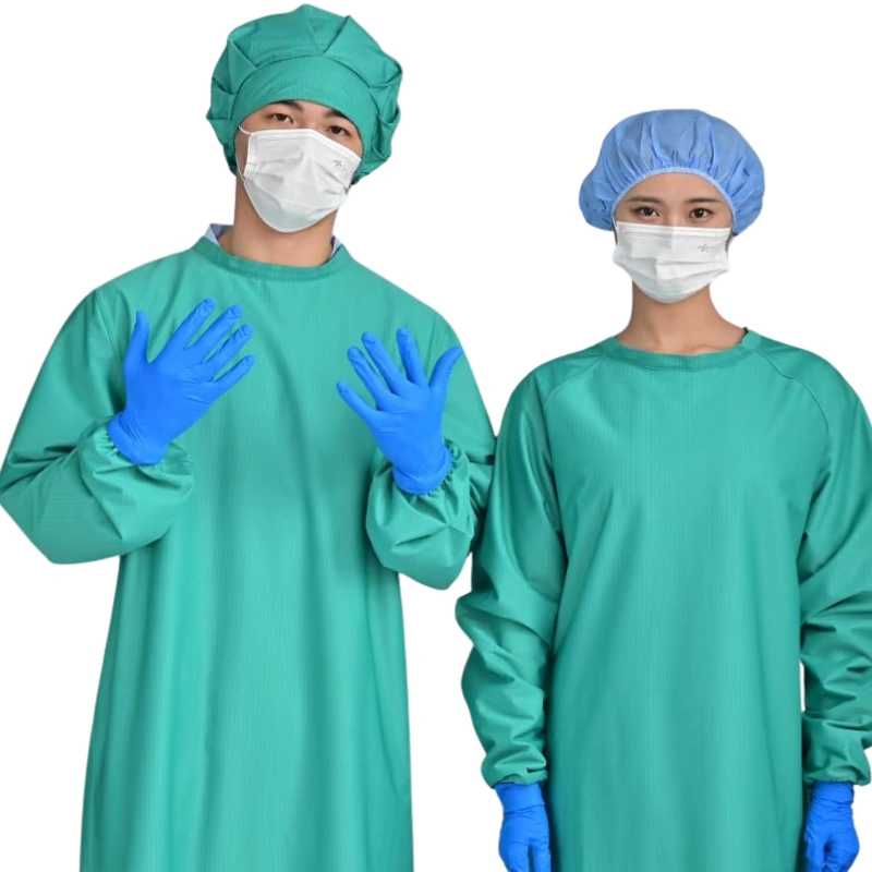 Green cotton surgical gown wholesale