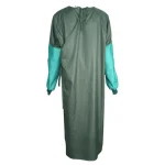 back of reusable medical gown