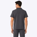 Back details of the medical scrubs for men