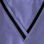 V-neck medical scrubs tops with contrast trim