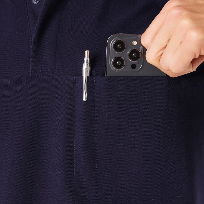 large two pockets men's medical scrubs