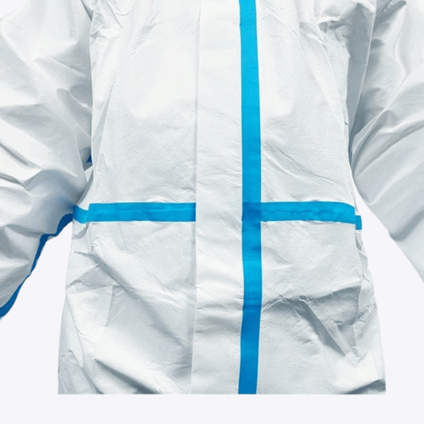 Disposable jumpsuit body details