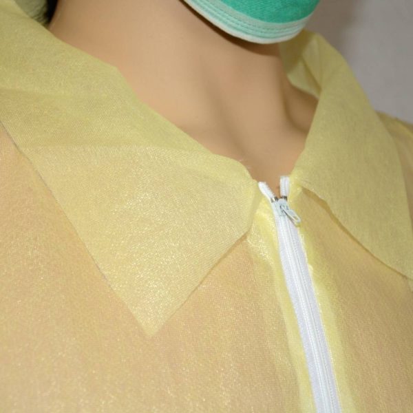 single collar disposable protective suit